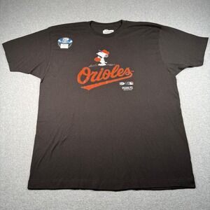 OT Sports Baltimore Orioles Peanuts Snoopy T-Shirt Black XXL MLB Baseball